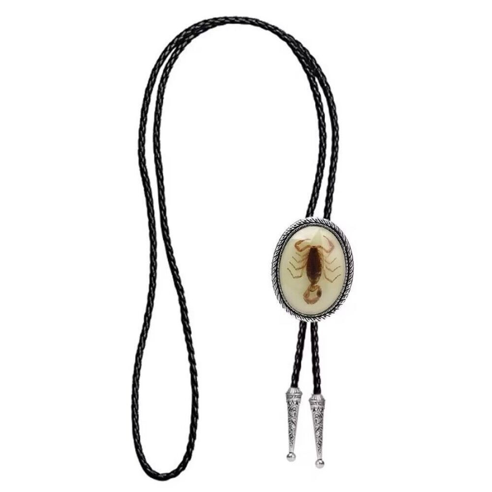 Luminous Glow Scorpion Bolo Tie Mens Casual Western Cowboy Accessory New
